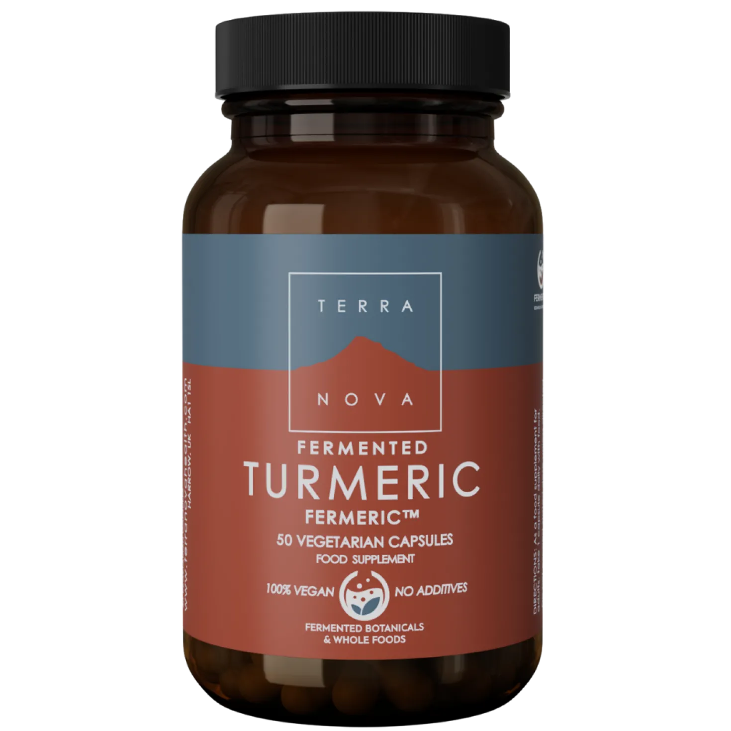 Terranova Fermented Turmeric - Fermentoitu kurkuma 50 kaps.