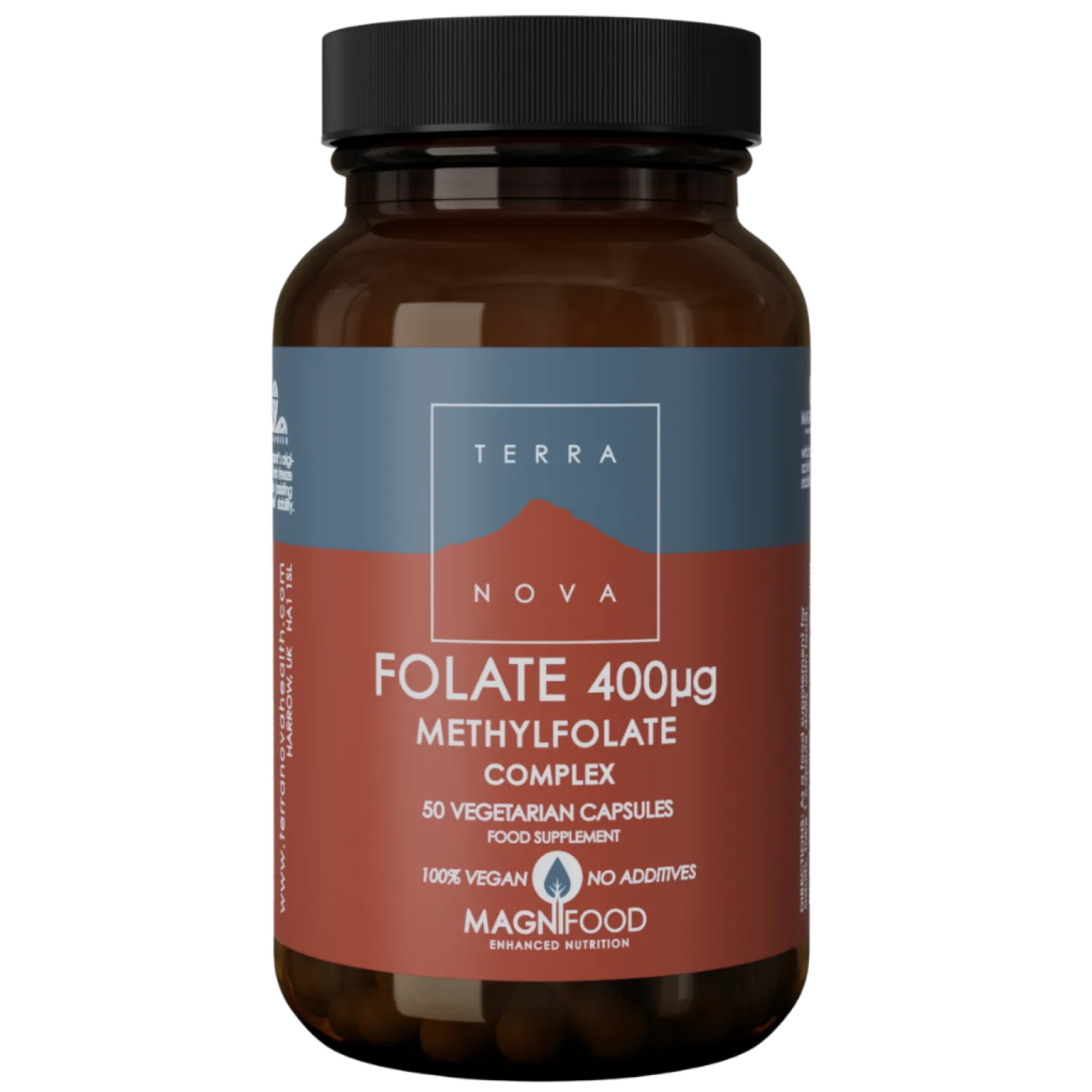 Terranova Folate 400 µg Methylfolate Complex 50 kaps.
