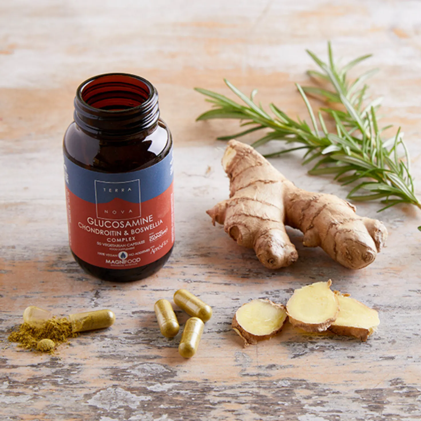 Terranova Glucosamine Chondroitin & Boswellia Complex 50 kaps.