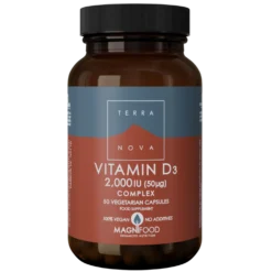 Terranova Vitamin D3 2000 IU 50 µg - D3-vitamiini 50 kaps.