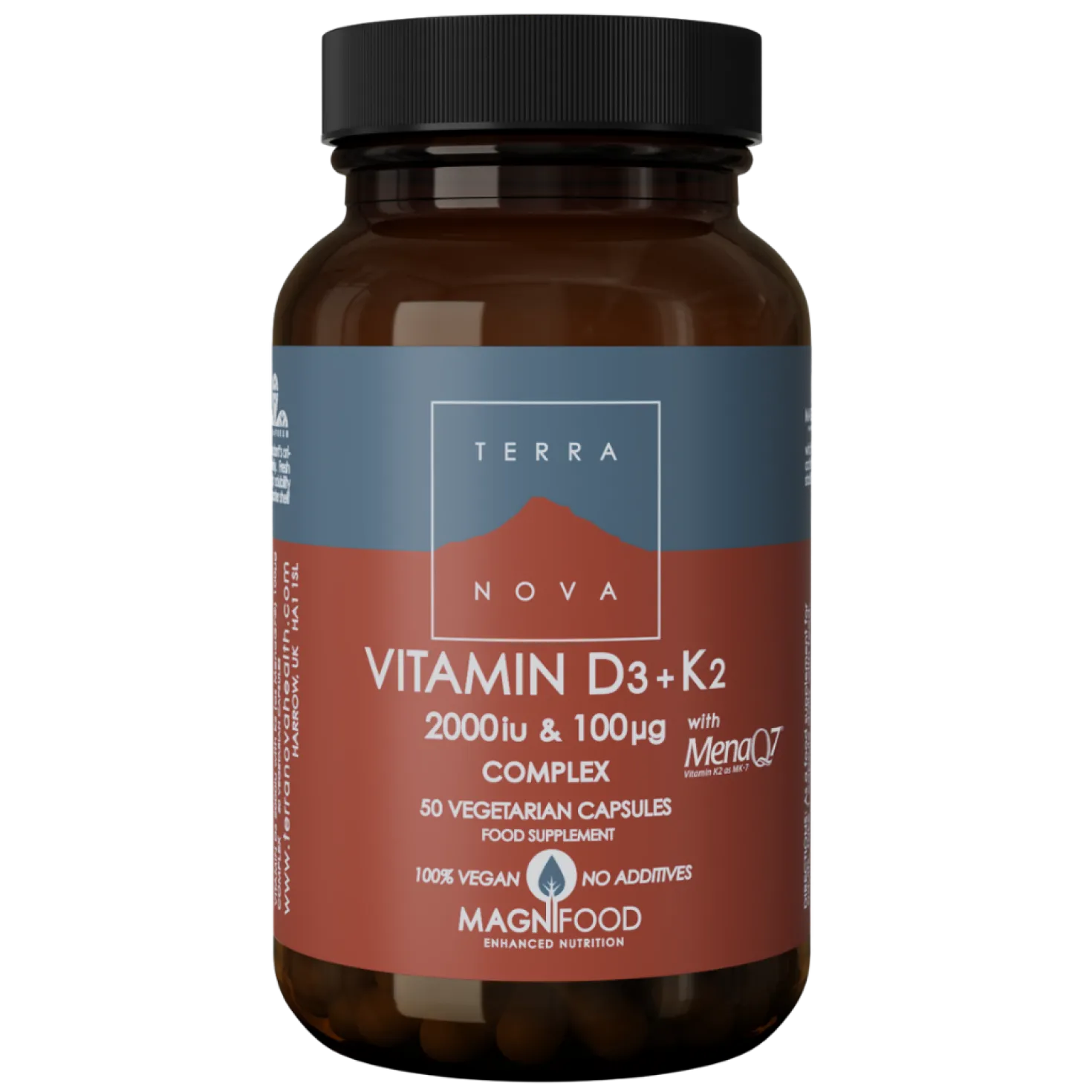 Terranova Vitamin D3 + K2 Complex 50 kaps.