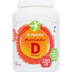 Terveyskaista Aurinko D 100 µg 150 kaps.