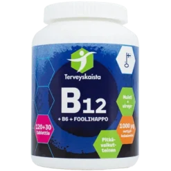 Terveyskaista B12 + B6 + Foolihappo 150 tabl.