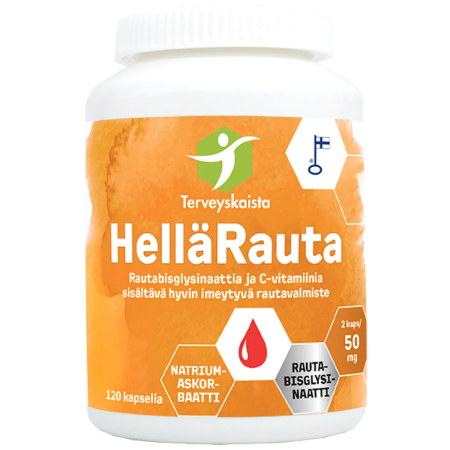 Terveyskaista HelläRauta 50 mg 120 kaps.
