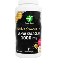 Terveyskaista KultaOmega-3 Vahva Kalaöljy 1000 mg 120 kaps.