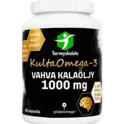 Terveyskaista KultaOmega-3 Vahva Kalaöljy 1000 mg 60 kaps.