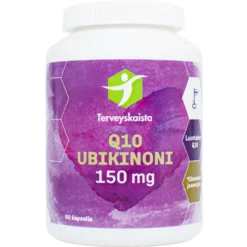 Terveyskaista Q10 Ubikinoni 150 mg 60 kaps.