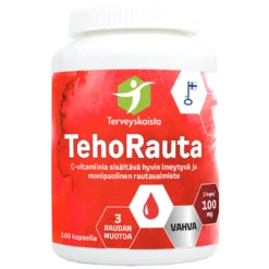 Terveyskaista TehoRauta 100 mg 100 kaps.