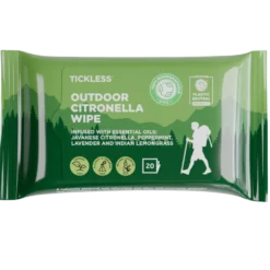Tickless Outdoor Citronella Wipe - Hyönteiskarkoitepyyhe 20 kpl - poistuu