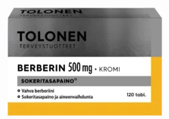 Tolonen Berberin 500 mg + Kromi 120 tabl.
