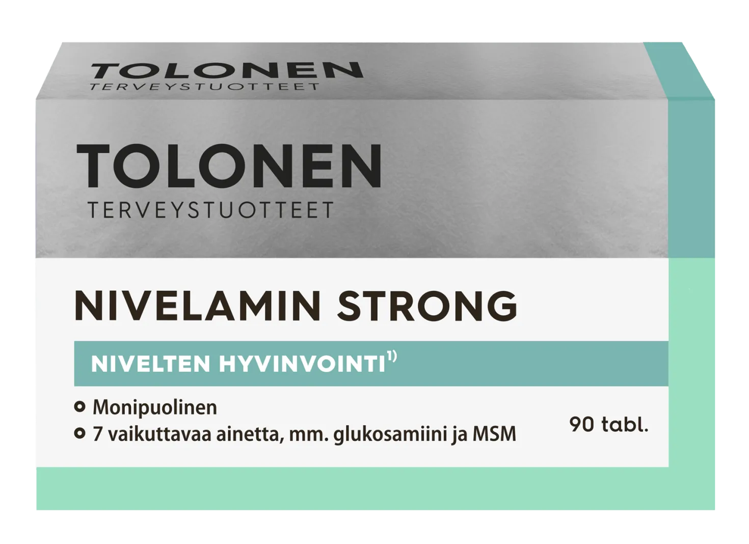 Tolonen Nivelamin Strong - Glukosamiini-kurkuma-MSM -ravintolisä 90 tabl.