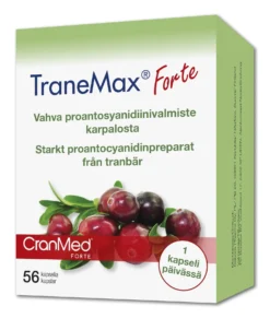 TraneMax Forte 56 kaps. - Vahva proantosyanidiinivalmiste karpalosta
