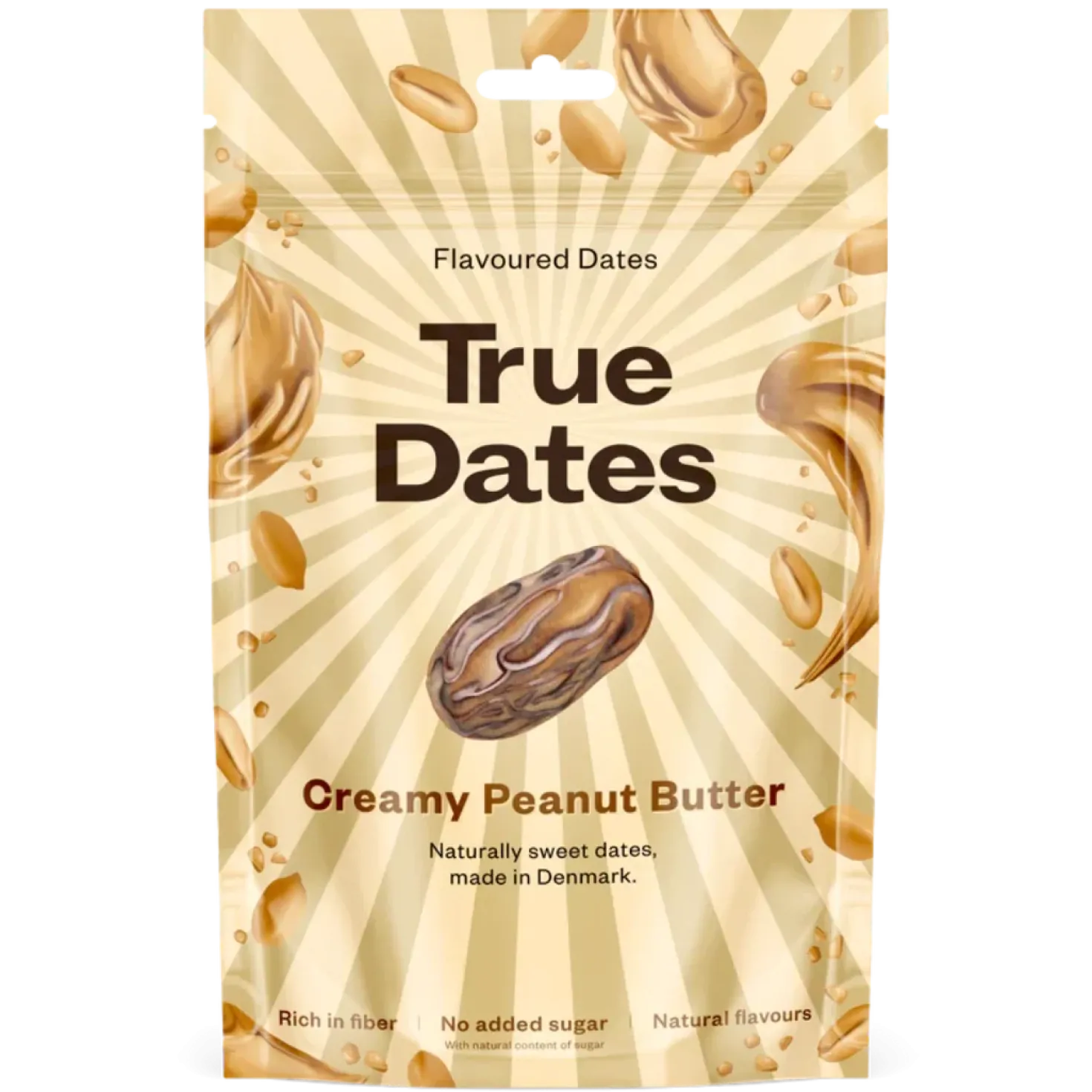True Dates Creamy Peanut Butter - Taatelimakeinen Kermainen Maapähkinävoi 100 g