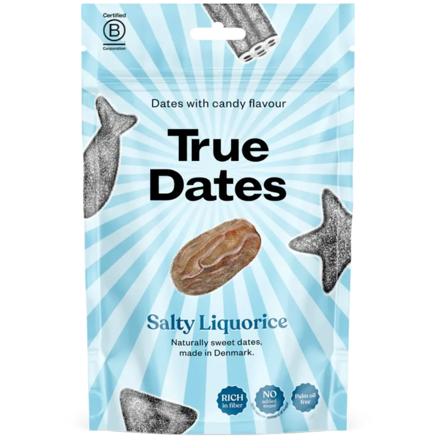True Dates Salty Liquorice - Taatelimakeinen Salmiakki 100 g