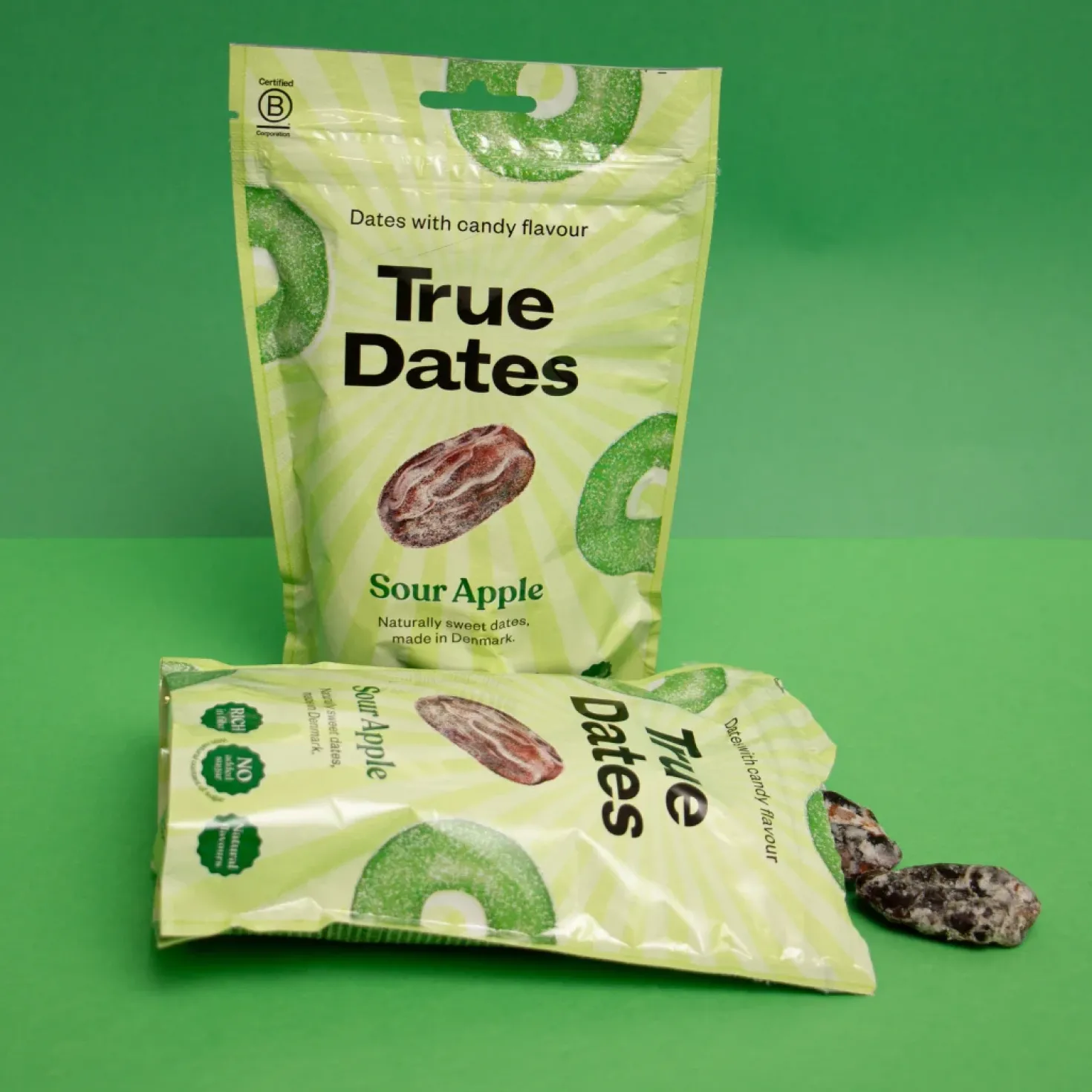 True Dates Sour Apple - Taatelimakeinen Kirpeä Omena 100 g