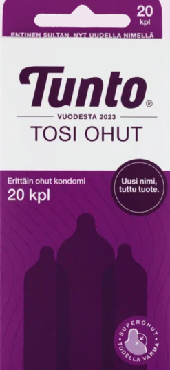 Tunto Tosi Ohut Kondomi 20 kpl