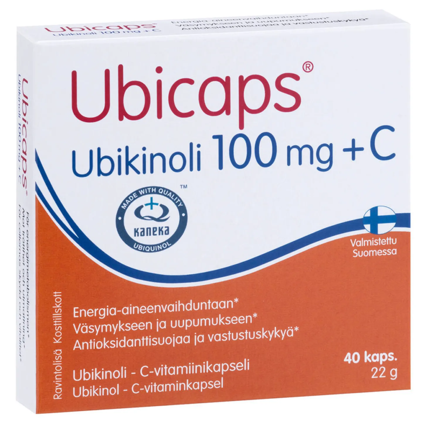 Ubicaps Ubikinoli 100 mg + C 40 kaps.
