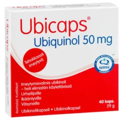Ubicaps Ubiquinol 50 mg - Ubikinolikapseli 40 kaps. - erä