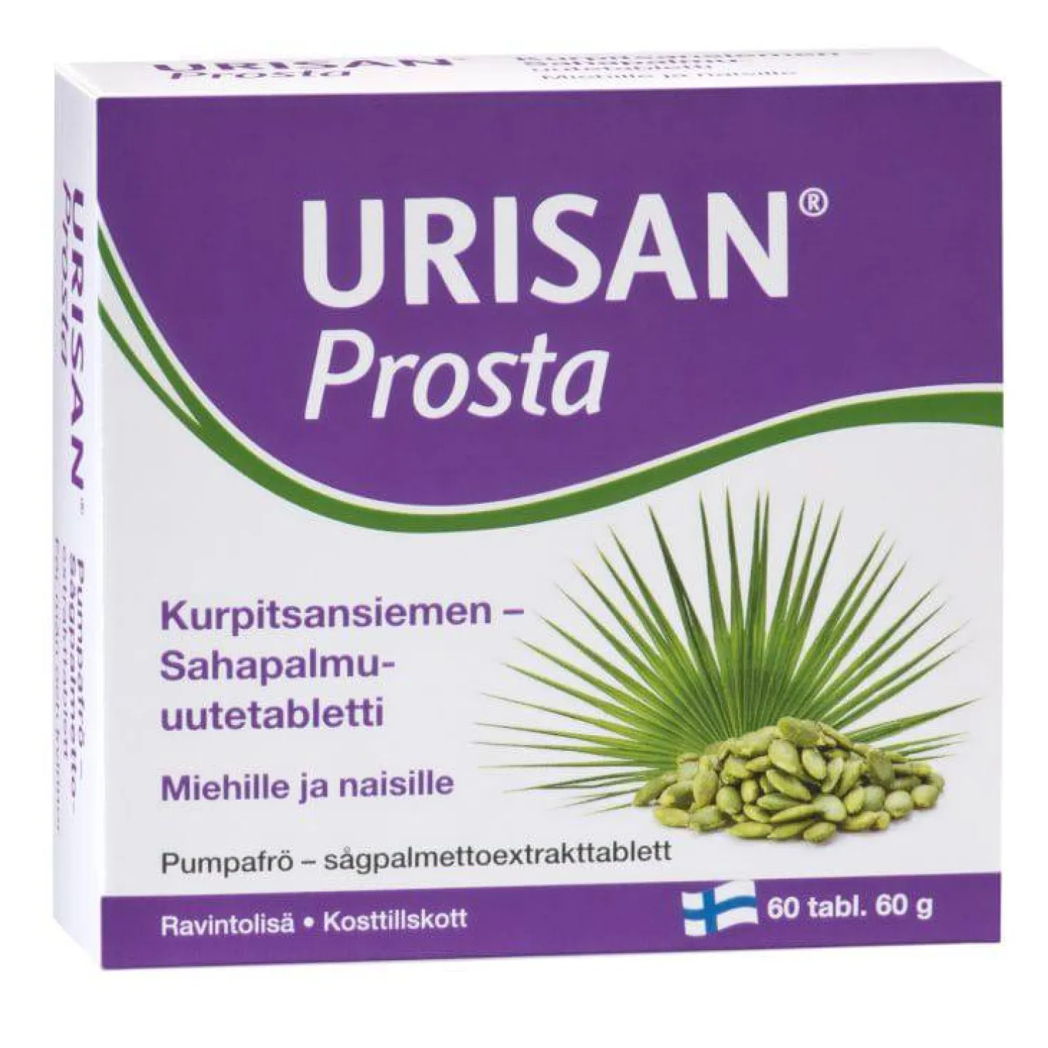 Urisan Prosta - Kurpitsansiemen- sahapalmu- uutetabletti 60 tabl.