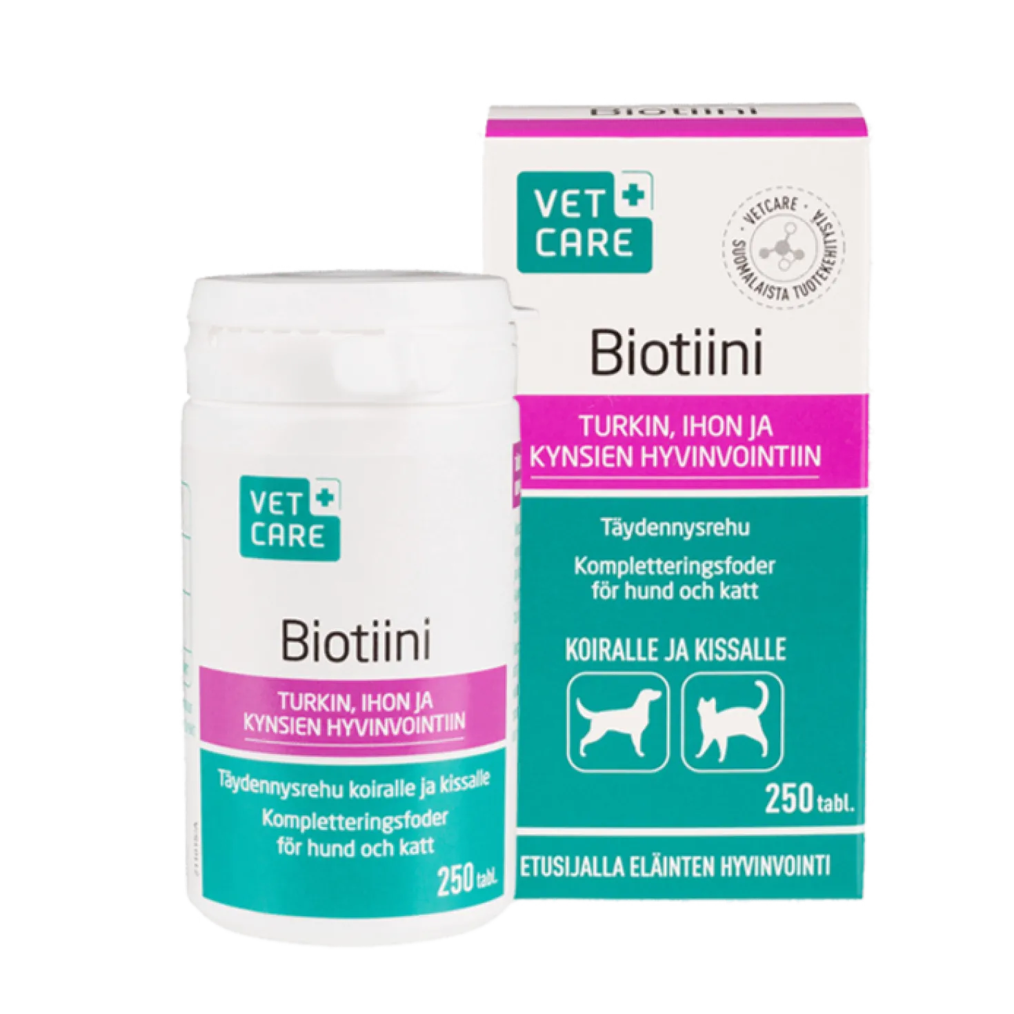 Vetcare Biotiini koirille ja kissoille 250 tabl.