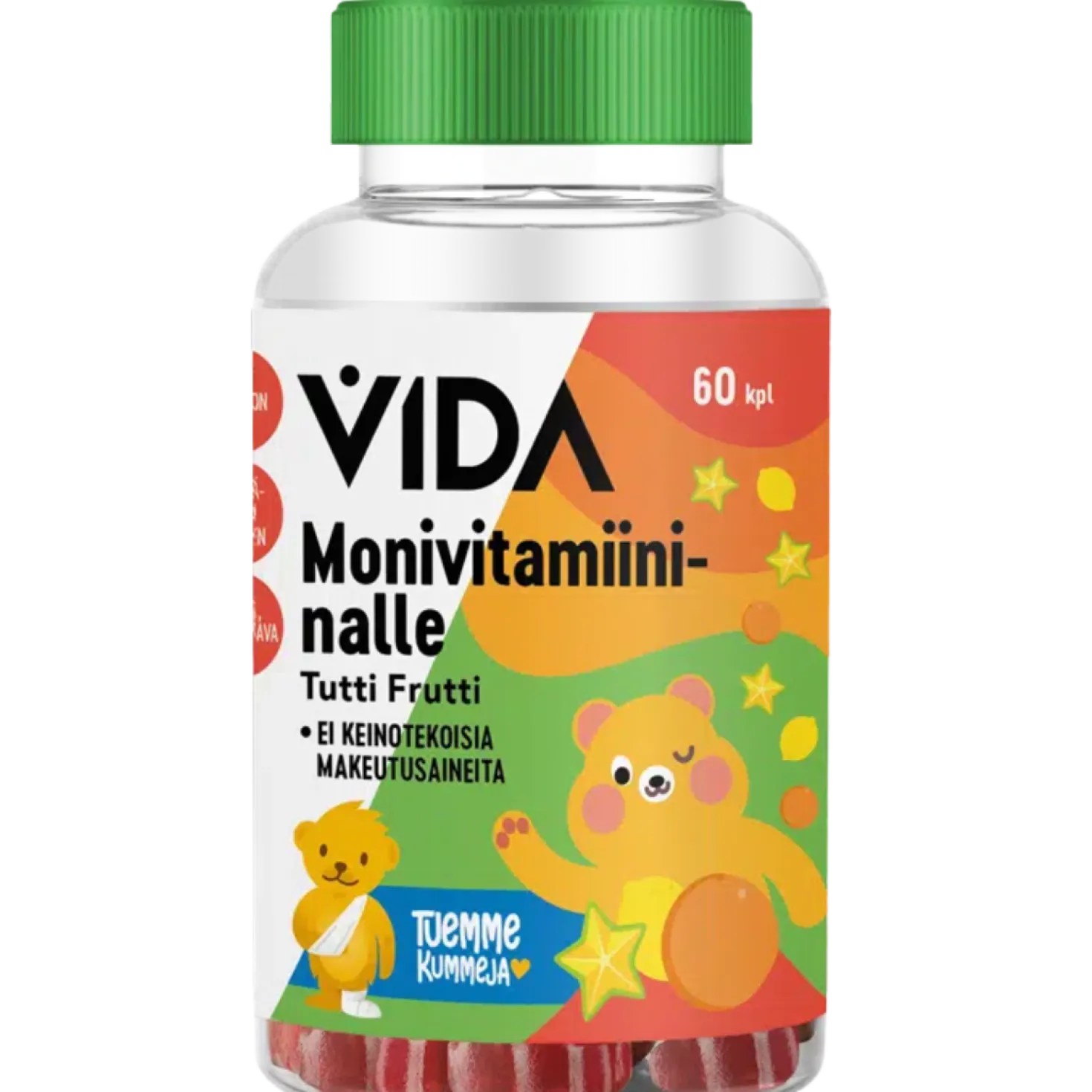 Vida Monivitamiininalle Tutti Frutti 60 kpl - Päiväys 12/2026