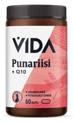 Vida Punariisi + Q10 Luonnollinen 60 kaps. - erä - päiväys 12/2026