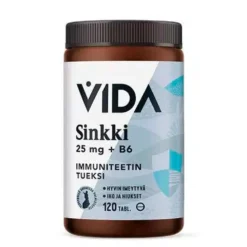Vida Sinkki 25 mg + B6 120 tabl.