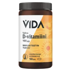 Vida Vahva D-vitamiini 100 µg 160 kaps.