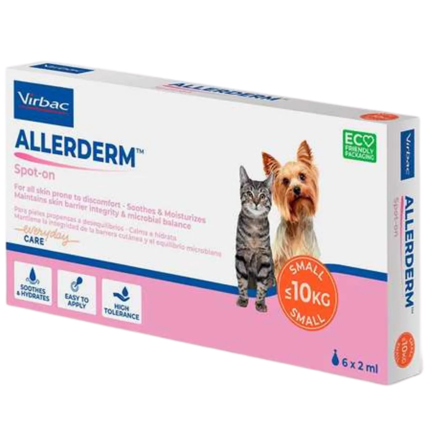 Virbac Allerderm Spot-On paikallisvaleluliuos 6 x 2 ml - Päiväys 10/2026 - poistuu