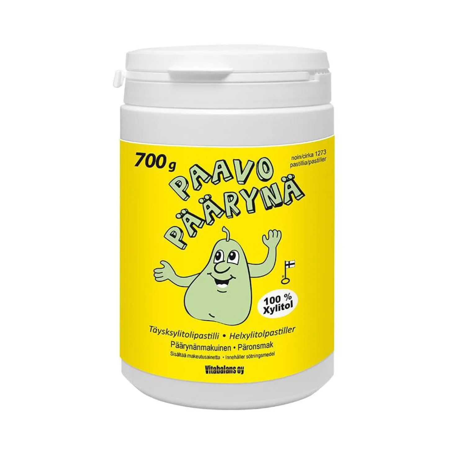 Vitabalans Paavo Päärynä Täysksylitolipastilli 700 g