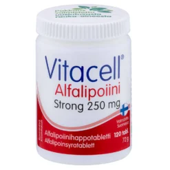 Vitacell Alfalipoiini Strong 250 mg 120 tabl.