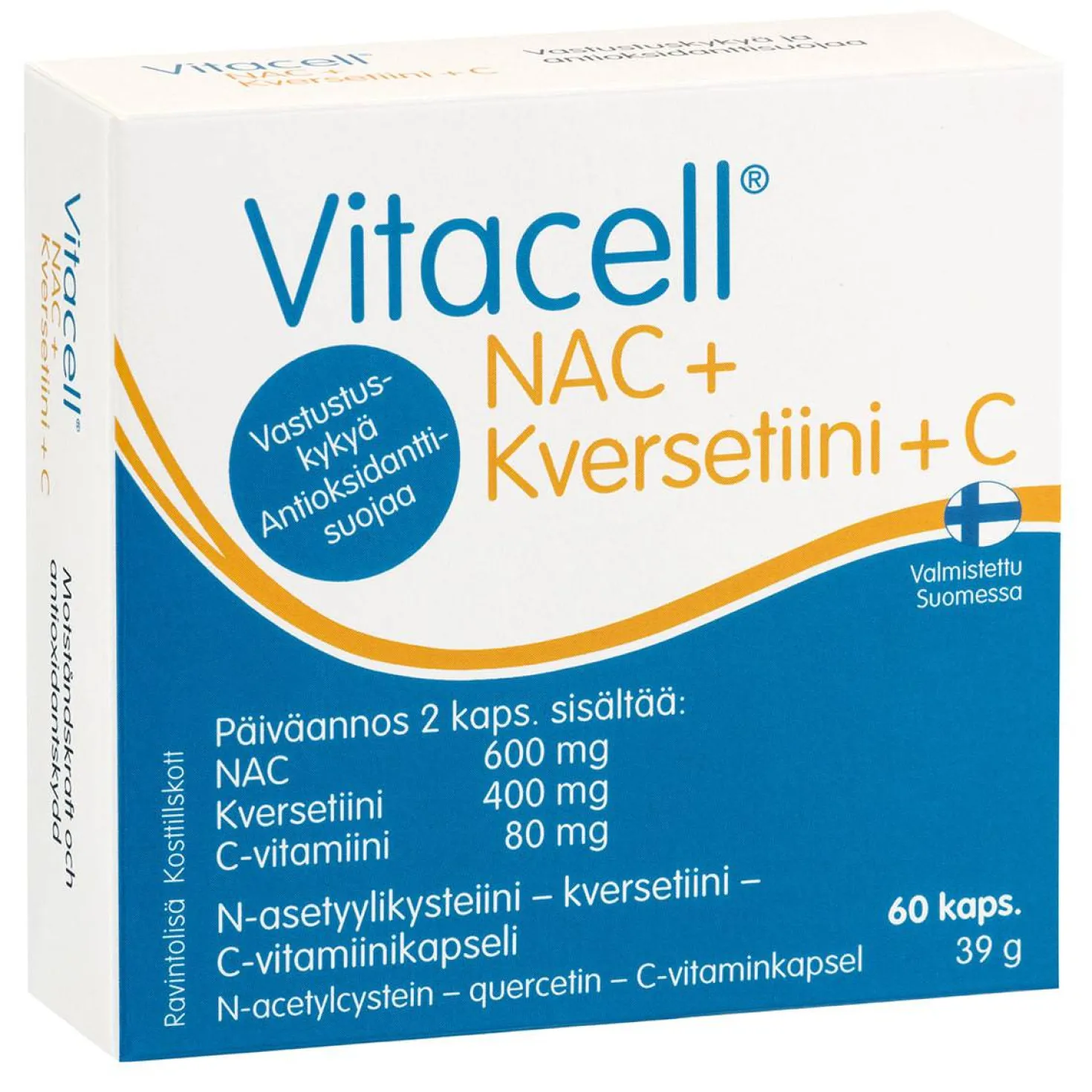 Vitacell NAC+ Kversetiini + C 60 kaps.