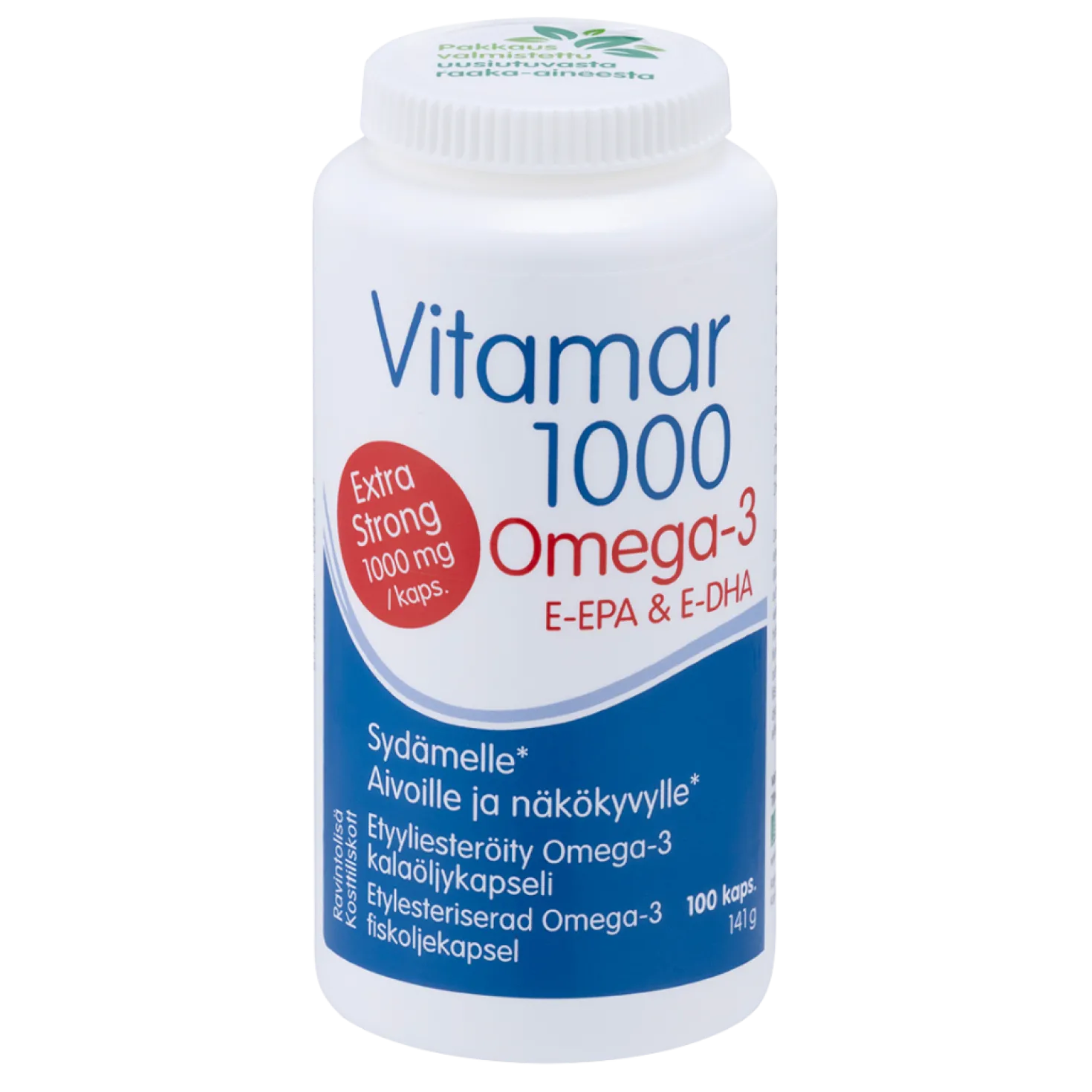 Vitamar 1000 Omega-3 kalaöljy 100 kaps.
