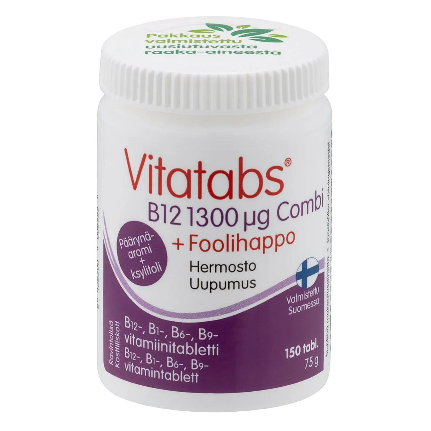 Vitatabs B12 1300 µg Combi + Foolihappo 150 tabl.