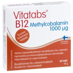 Vitatabs B12 Methylcobalamin 1000 µg - Metyylikobalamiini 60 tabl.