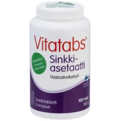 Vitatabs Sinkkiasetaatti Omena 100 tabl.