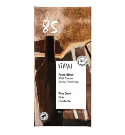 Vivani Fine Dark Cacao - Luomu Tummasuklaa 85 % 80 g