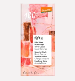 Vivani Superior Dark Blood Orange - Luomu Tummasuklaa Veriappelsiini 100% 90 g