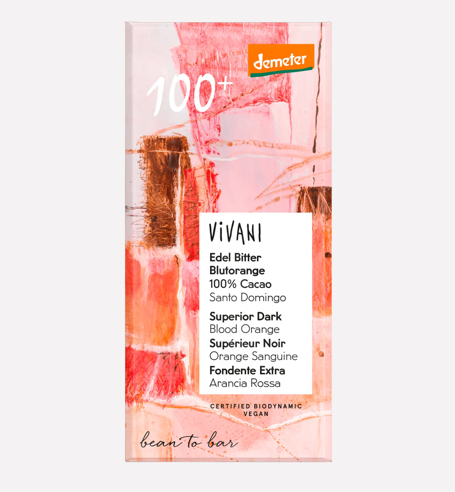 Vivani Superior Dark Blood Orange - Luomu Tummasuklaa Veriappelsiini 100% 90 g