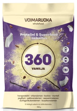 Voimaruoka 360 Wholefood vanilja 908 g - poistuu
