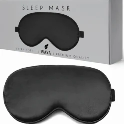 WAYA Extra Soft Sleep Mask - Unimaski musta 1 kpl