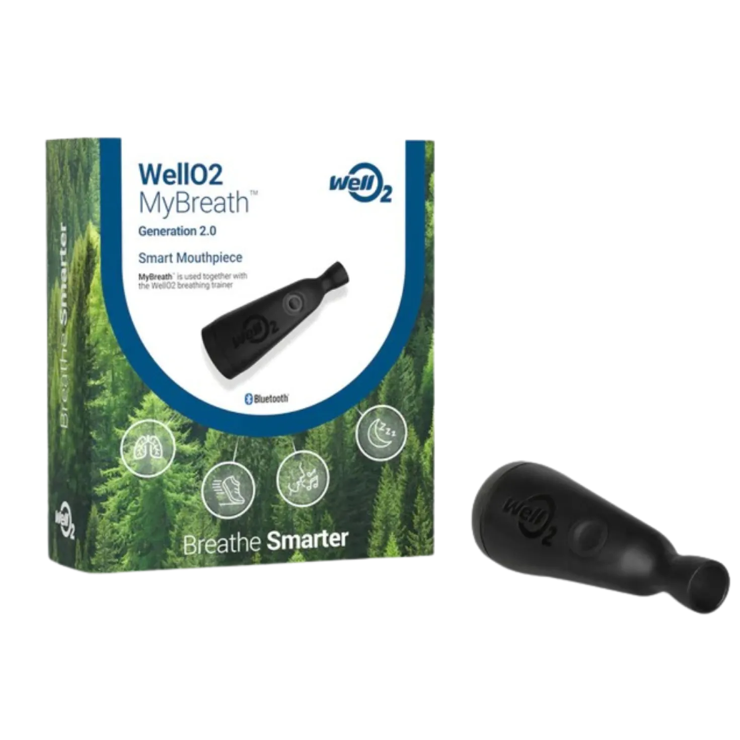 WellO2 MyBreath Generation 2.0 - älysuukappale WellO2 laitteeseen
