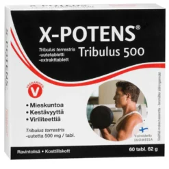 X-Potens Tribulus 500 - Tribulus terrestris uutetabletti