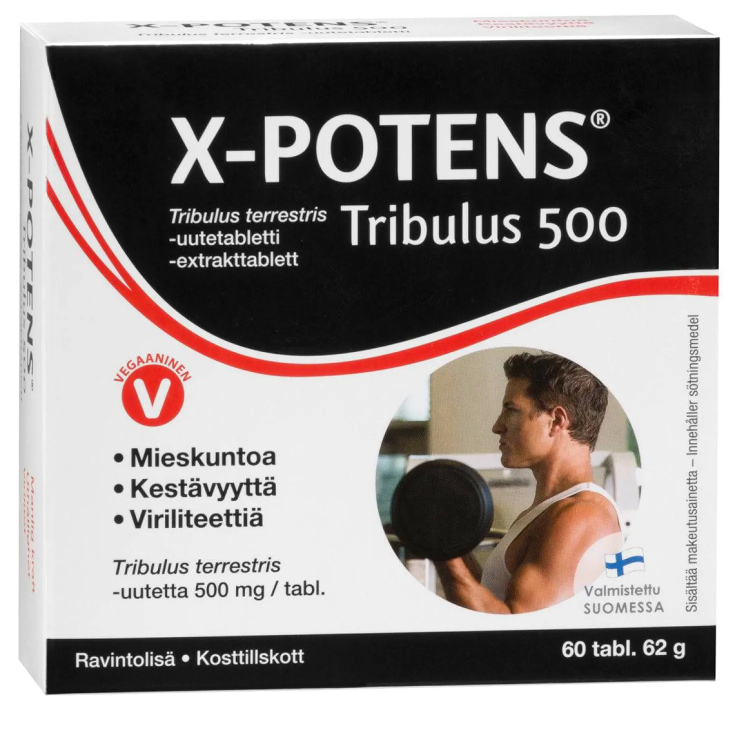 X-Potens Tribulus 500 - Tribulus terrestris uutetabletti