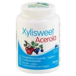 Xylisweet Acerola 75 mg - Acerola - ksylitoli - C-vitamiinitabletti 200 tabl.