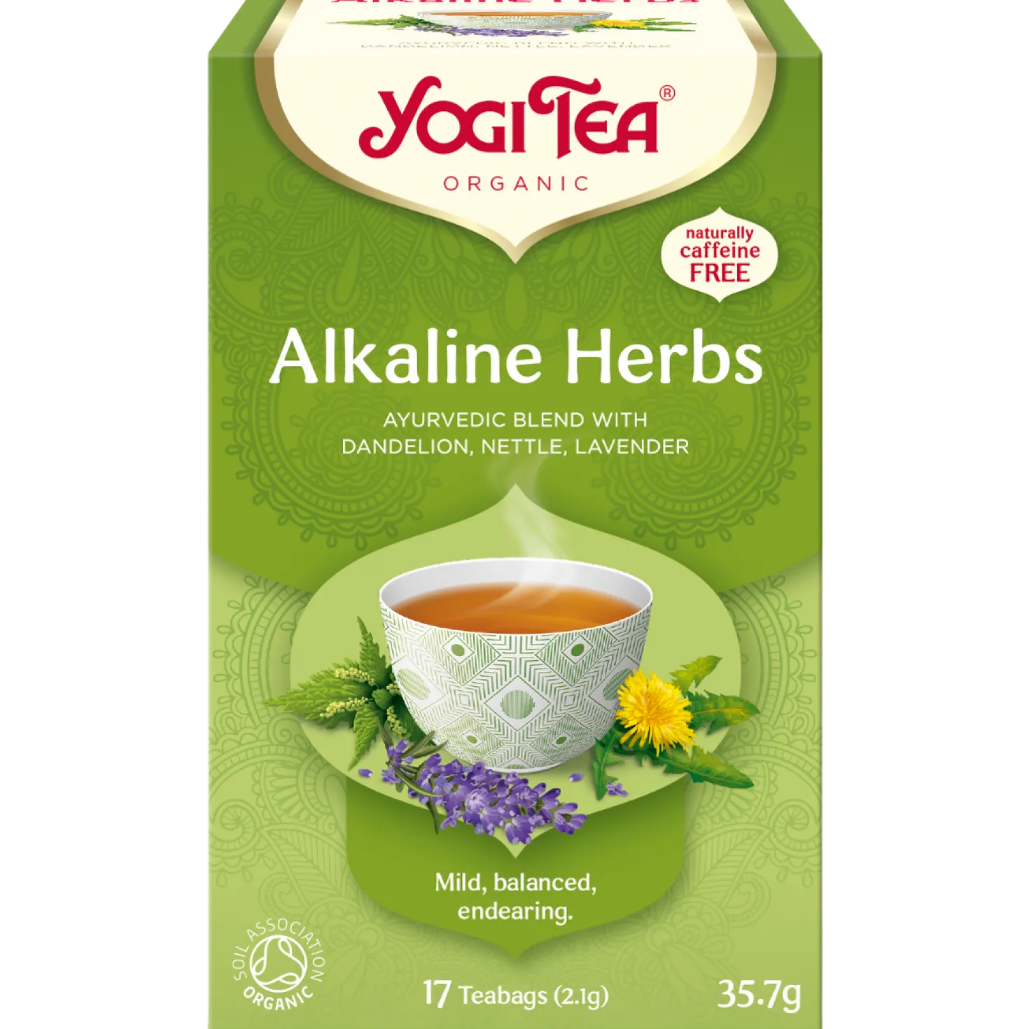 Yogi Tea Alkaline Herbs Yrtti- ja maustetee 17 teepussia