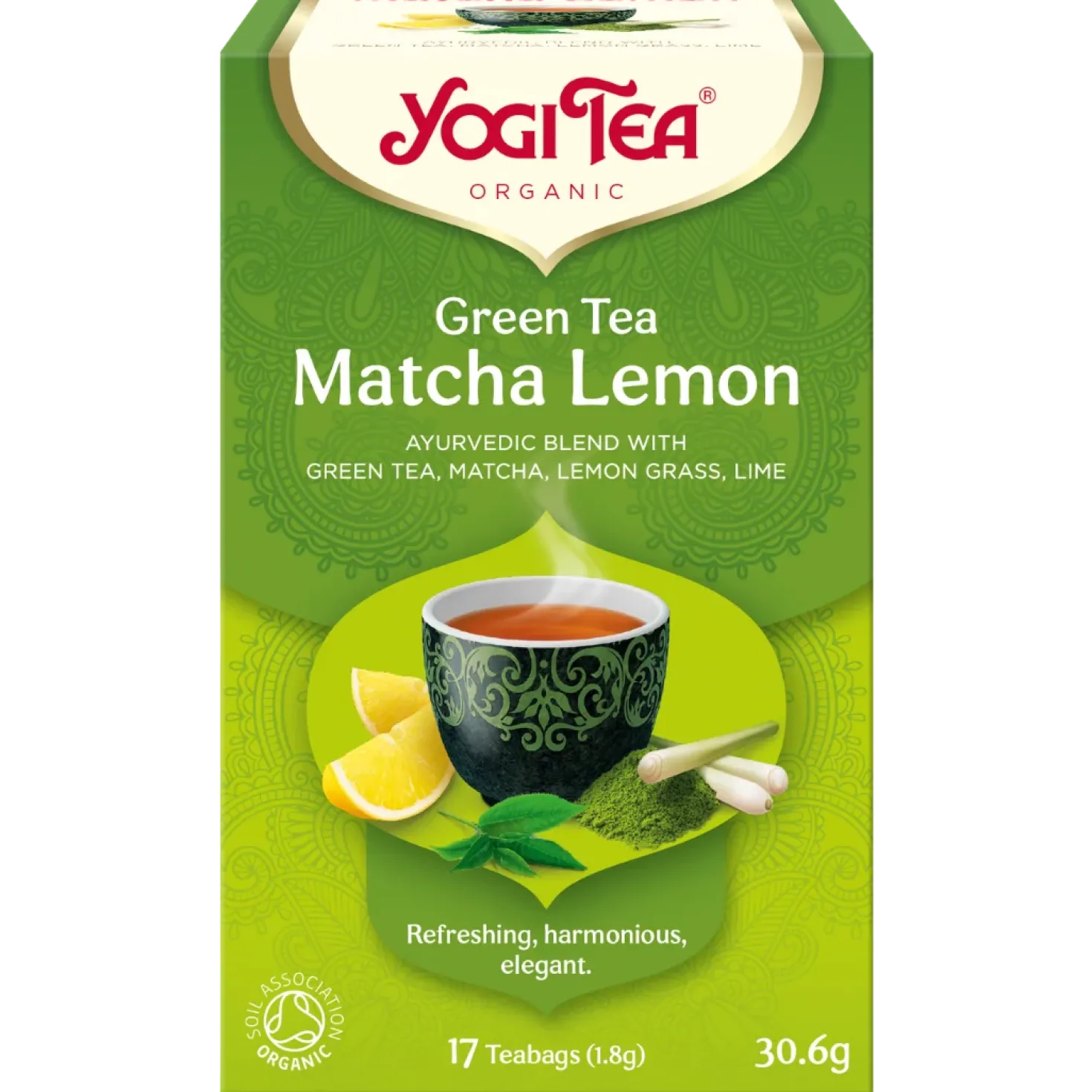 Yogi Tea Matcha Lemon Vihreä Tee 17 Teepussia