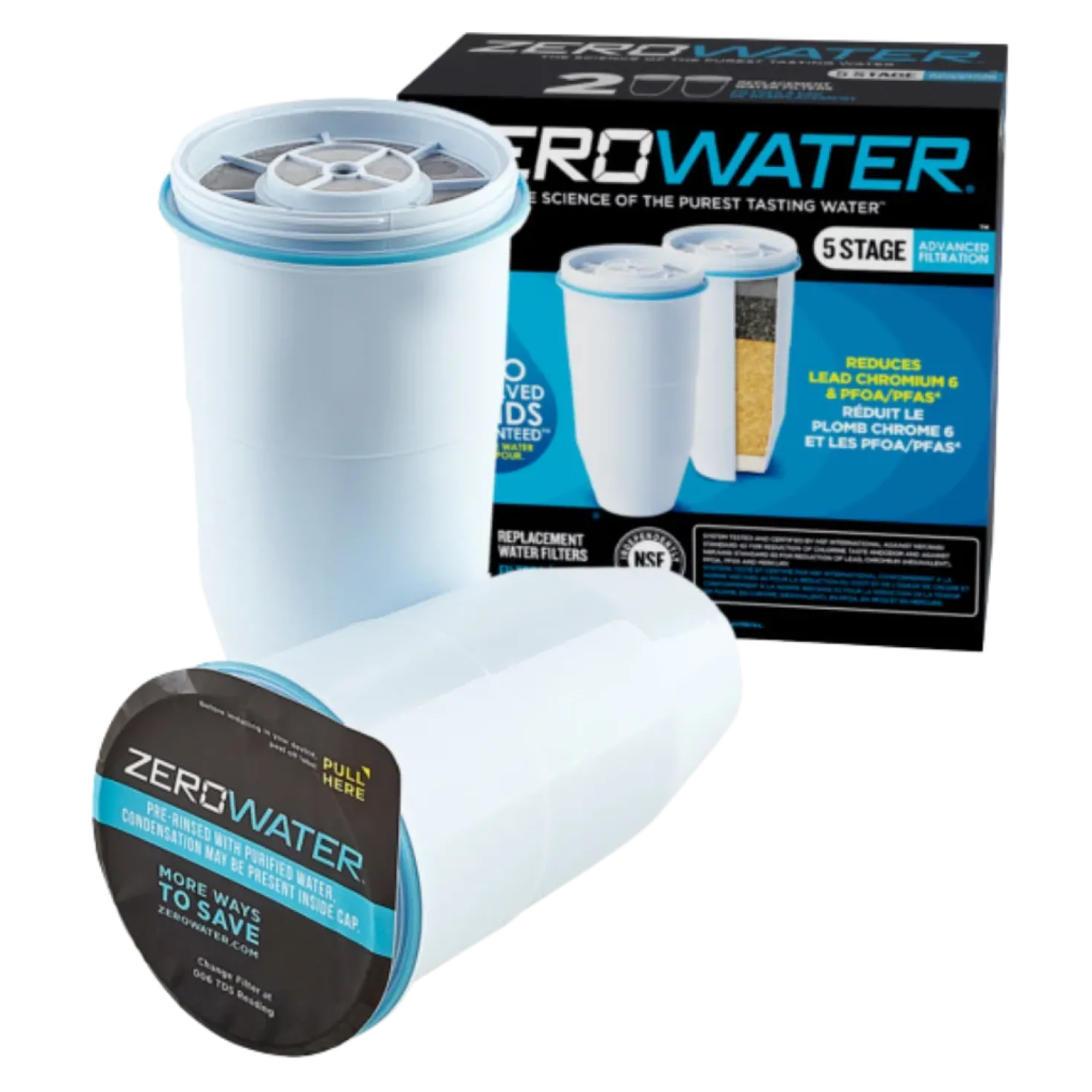 ZeroWater vaihtosuodatinpaketti 2 kpl