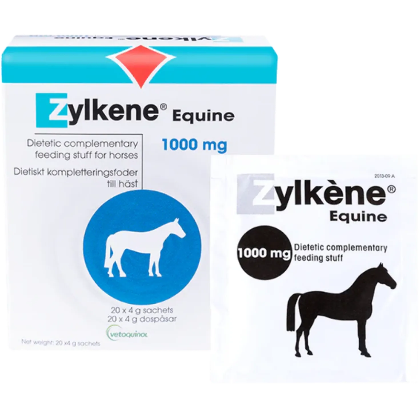 Zylkene Equine 1000 mg (Alfa-kasotsepiini) annospussi hevoselle 20 x 4 g